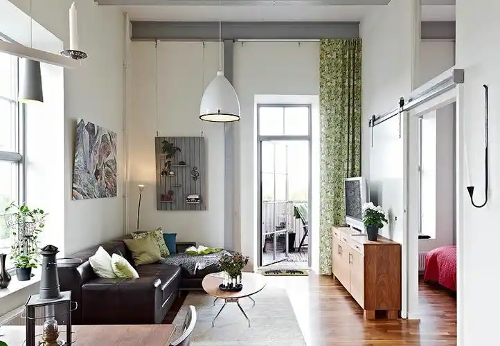 40平直筒小户型一室一厅单间改两室实景效果图