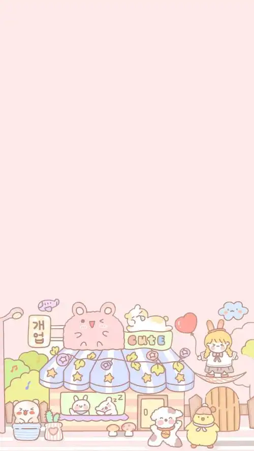 自制壁纸卡通可爱少女心