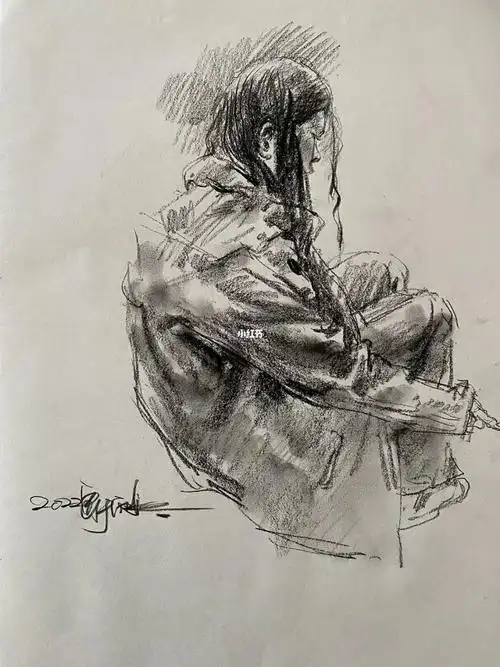 速写  #画画  #绘画  #速写人物