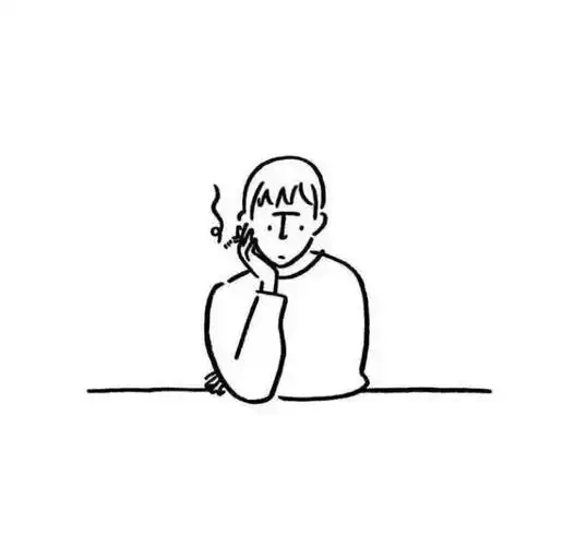 请问有没有这种很简单的线条头像黑底白线或者白底黑线