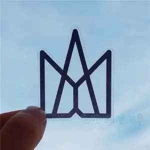 五月天皇冠logo贴纸 行李箱贴纸手机贴电脑贴 透明磨砂pvc防水