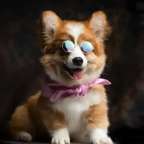 高颜值和天使笑容走红的毛绒绒柯基连环歪头杀简直要萌死人啦