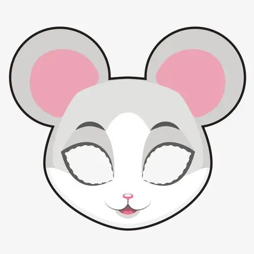 矢量老鼠面具