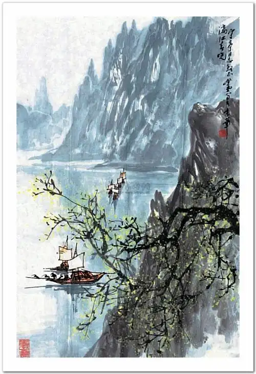 元气充溢张登堂写意山水画