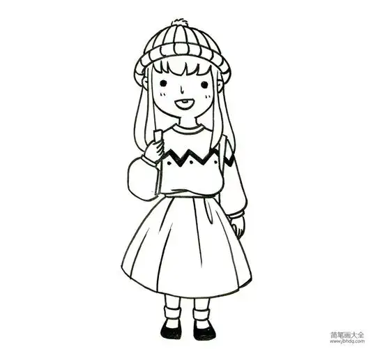 穿裙子的小女孩