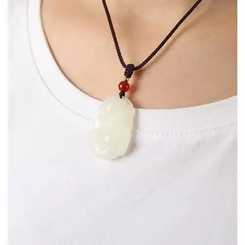 和田玉十二12生肖男玉牌女项链儿童吊坠鼠牛虎兔龙蛇马鸡属相玉佩