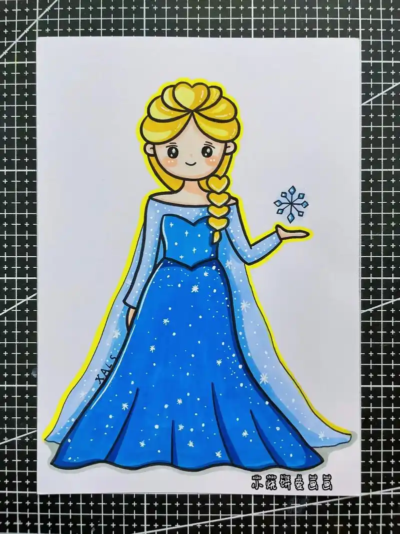 艾莎公主来啦94.艾莎公主简笔画教程#简笔画艾莎#艾莎公主# - 抖音