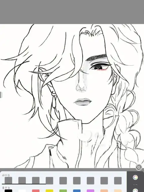 临摹来源:starember#天官赐福花城  #天官赐福  #手绘  #花城  #天官