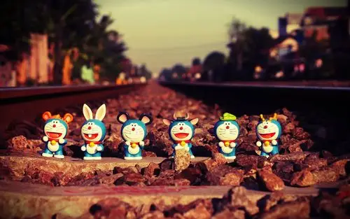 哆啦a梦唯美可爱玩偶桌面壁纸