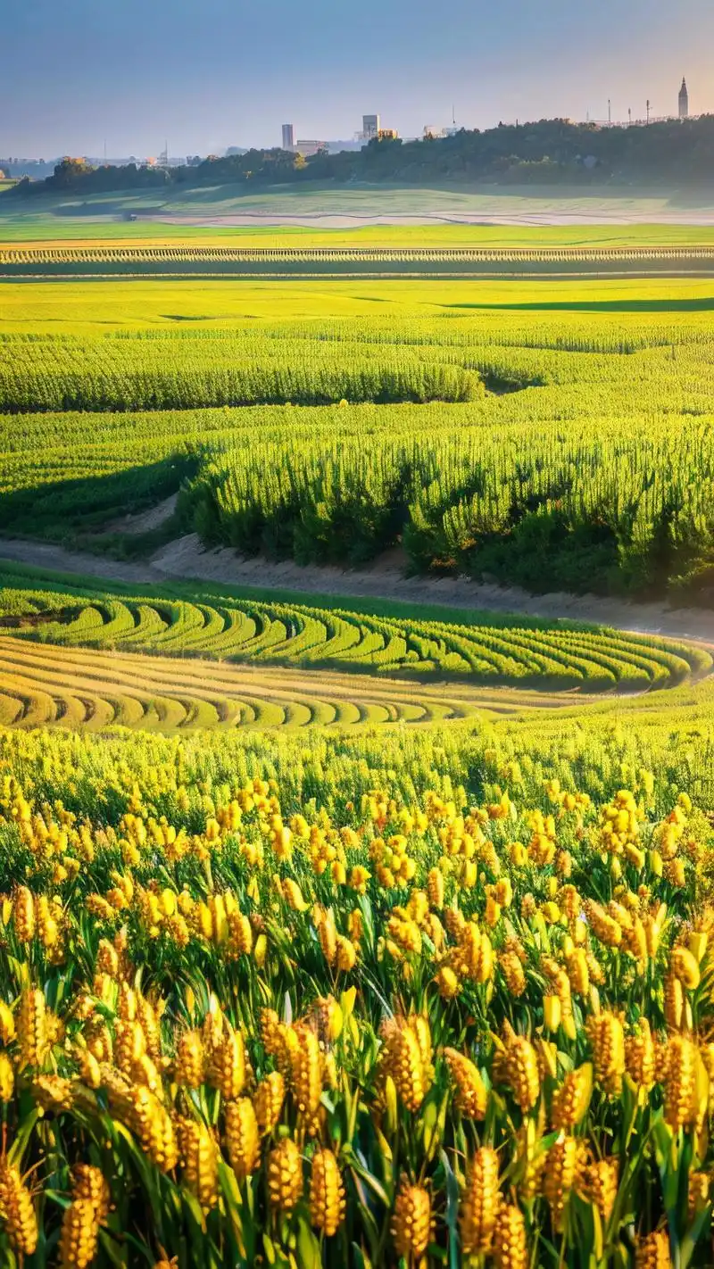 金色麦田壁纸90美到窒息!