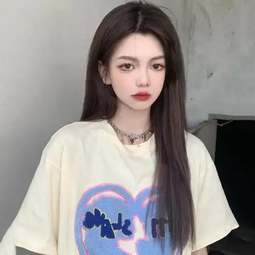 假发女长发日常逼真自然中分无刘海长直发气质修脸网红黑色全头套
