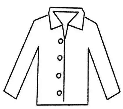 教你简笔画衬衣男士衬衫简笔画衣服简笔画格子衬衫涂色画简笔画图片男