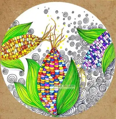 图片来自微信公众号:创意少儿美术馆 创意儿童画