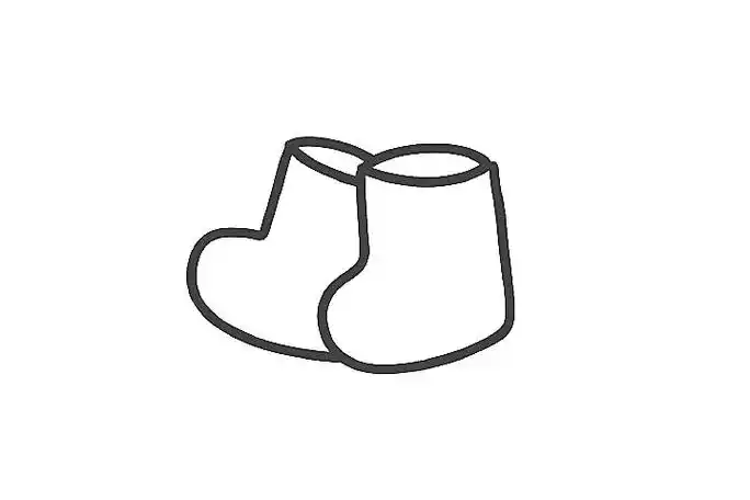 雨靴简笔画画法步骤