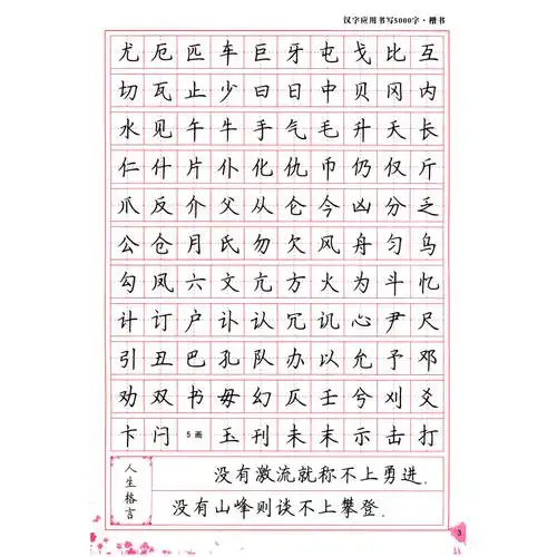 练字好帮手·常用规范汉字:汉字应用书写5000字(楷书)