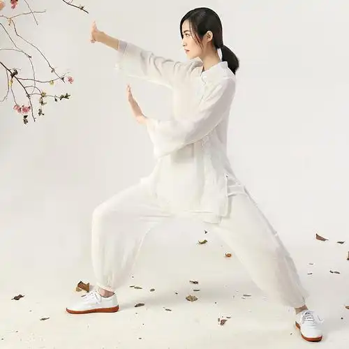 棉麻棉女套装练功服唐装中山装厂家宽松双层保暖新款太极服秋冬