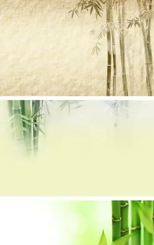 淡雅竹子竹林背景图片ppt模板下载_熊猫办公