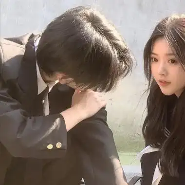 可爱女生情侣cp头像真人 高清好看的青涩头像cp一左一右真人图片