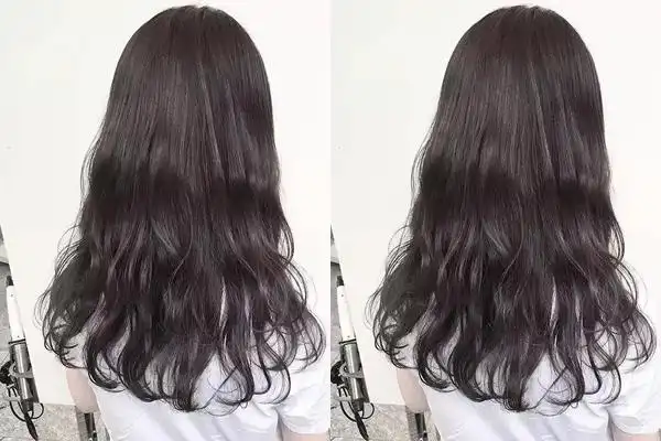 中长发水波纹烫发气质翻倍挡不住的时尚感