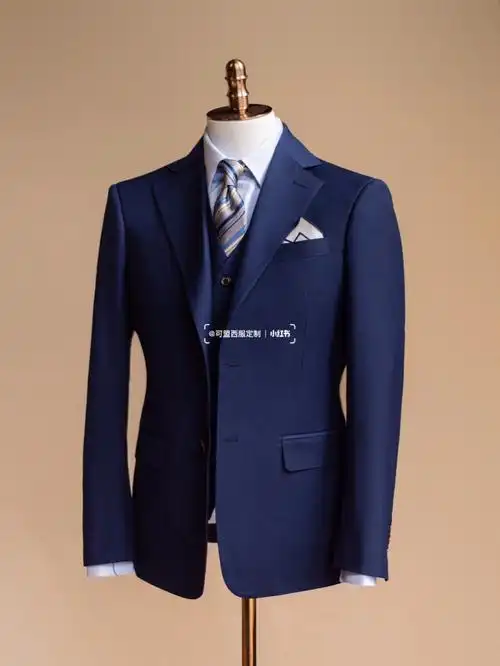 三不挑的466套蓝色系西装合集