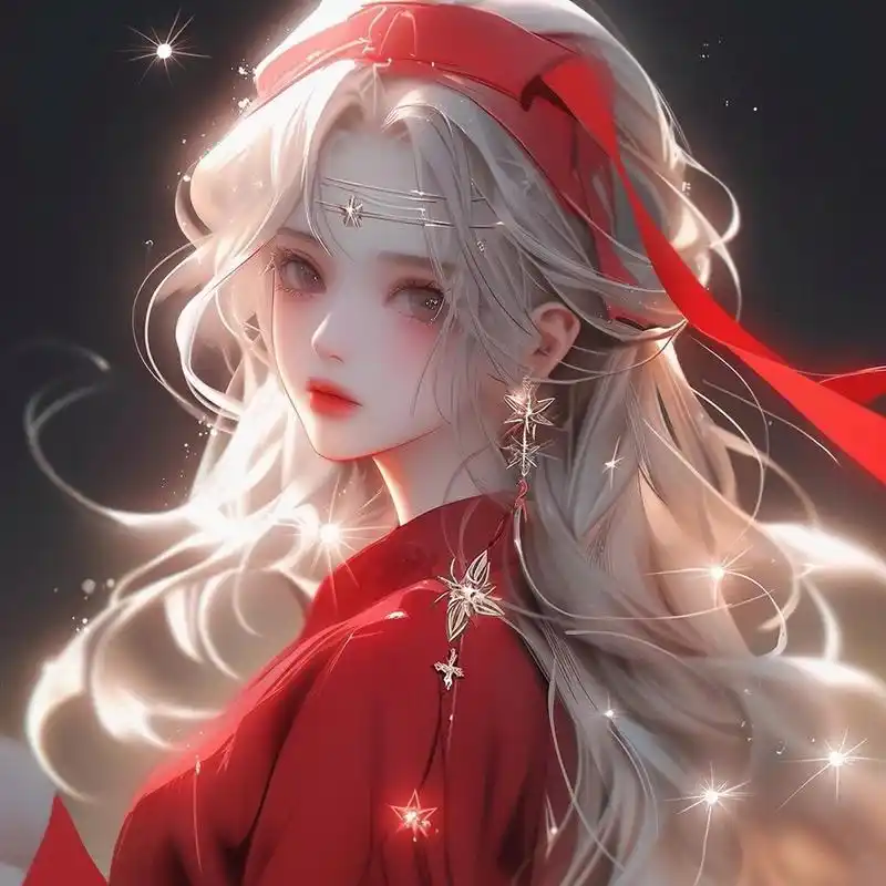 女生头像|古风红衣头像