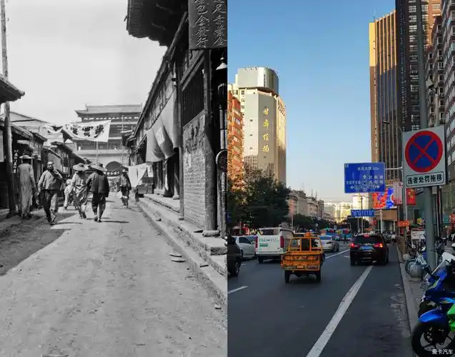 金城汤池新老照片的对比,兰州城池百年变迁-爱卡汽车网论坛