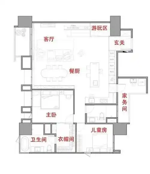 小星谈设计丨家有儿女应该如何设计?游玩区,儿童房应有尽有!