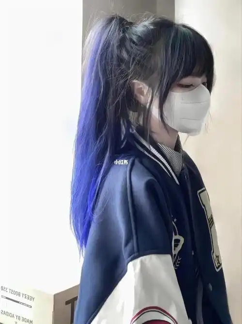 渐变蓝色94太有好处了不会损伤自己的头发有想法的话提前和托尼老师