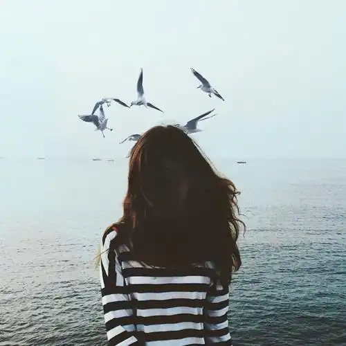 女生头像 海边 唯美
