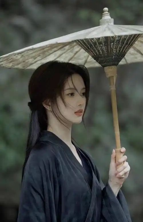 刘些宁黑衣古风写真,酷酷十足,侠气十足_古装_照片_图片