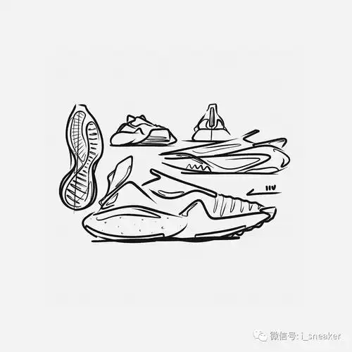 鞋设丨平面设计结构效果图