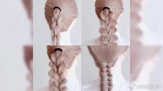 4款中长发马尾编发造型教程每天发型不重样