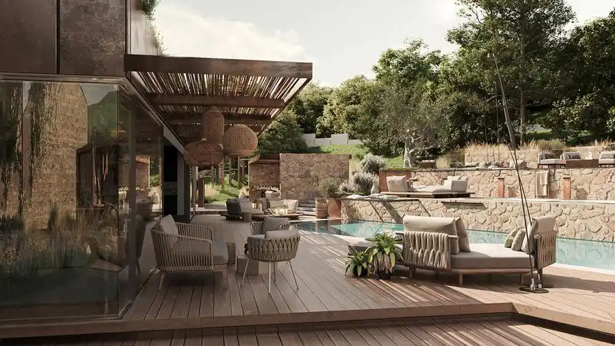 51个拥有池畔休息区的豪华户外生活空间(3) - 设计之家