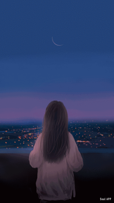 评论  高清壁纸,月亮 夜色风景马赛克颜色情侣卡通 可爱 少女心 锁屏