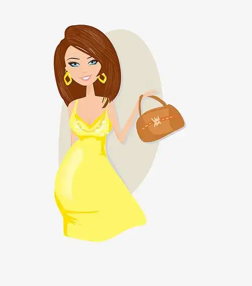 时尚靓丽的辣妈装饰png