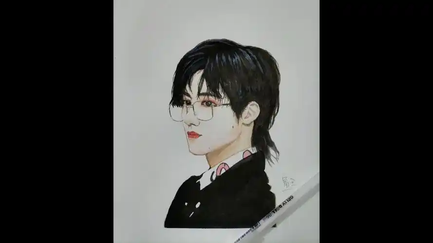 【水彩入门】5分钟水彩人物宋亚轩_哔哩哔哩_bilibili