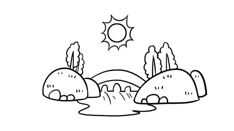 夏天风景简笔画夏天风景怎么画