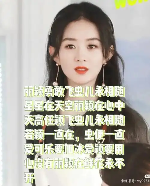 赵丽颖的应援口号