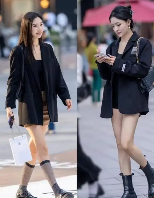 看重庆街拍才明白:满大街都在穿"一身黑",时尚帅气贼拉风!