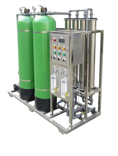 ro反渗透大型商用净水机学校工厂工业直饮水处理设备1吨纯水生产示例