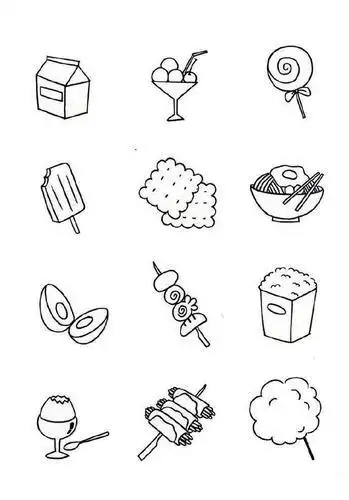 东西简笔画 第1页常见生活用品简笔画杂货铺商品简笔画简笔画手帐可爱