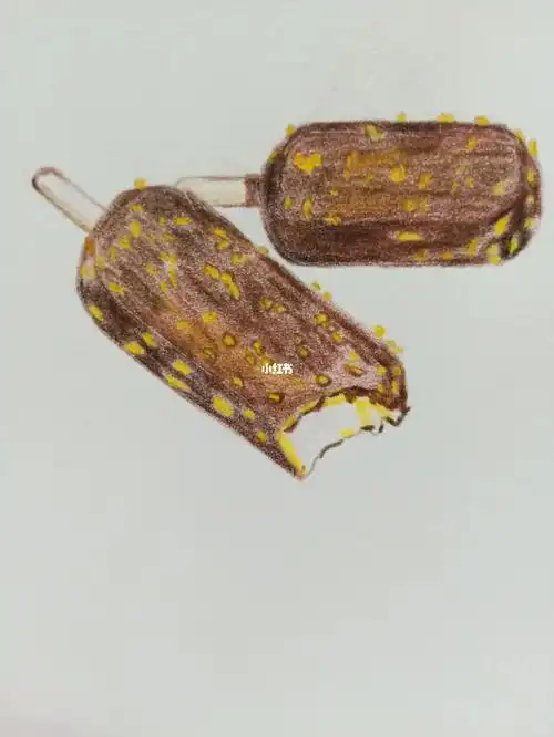 我的彩铅画58巧克力雪糕