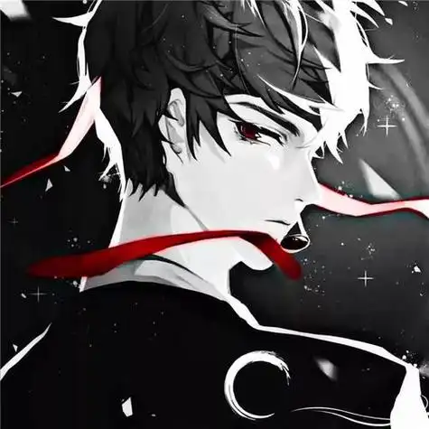 二次元头像男高冷帅气黑暗系男生动漫头像头像屋