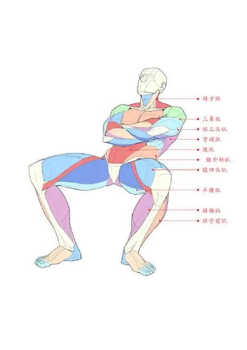 人体肌肉结构解析肌肉结构画法大木画画绘画课堂超话#速写##人体结构