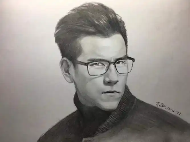 素描人像丨用12起形法5步画好一个彭于晏