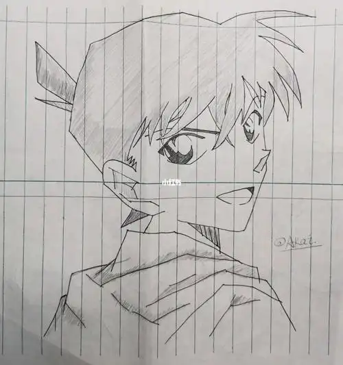 20分钟画了一张工藤新一