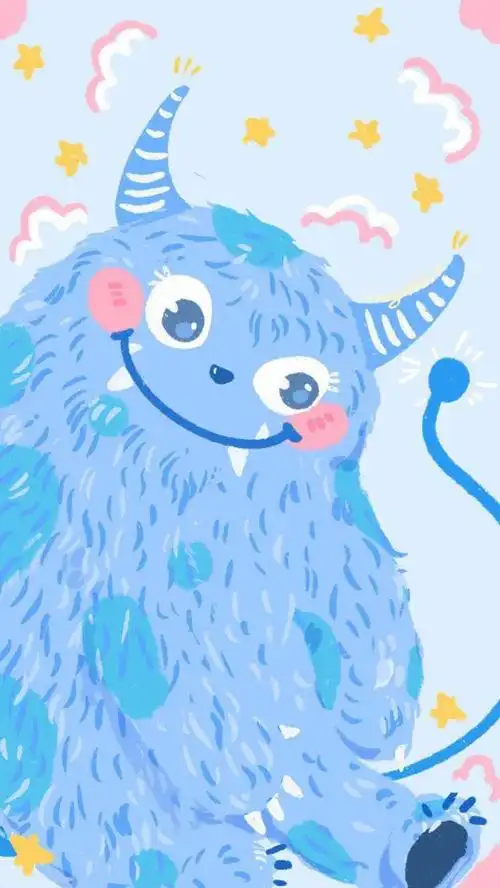 小怪兽小清新壁纸图片