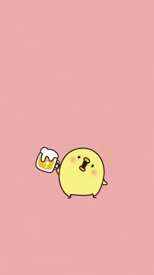 可爱萌系小黄鸡手机壁纸,风格,卡通,设计,唯美,创意,萌系,清新,手机