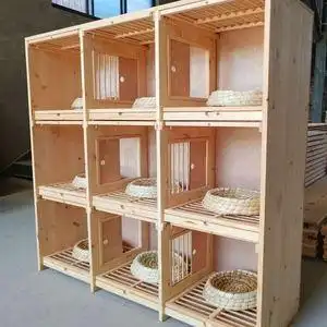 室外鸽舍鸽棚家用配对繁殖养殖笼子木质组合多层鸽子用品工具
