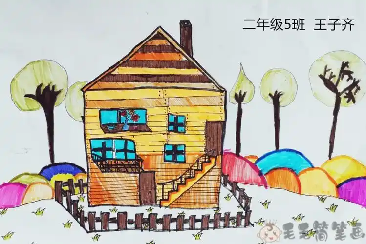 儿童8到12岁美术画简单